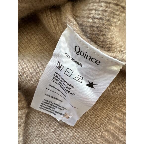 Quince Mongolian Cashmere Structured Cardigan Sweater in Oatmeal Size XS - Picture 11 of 16